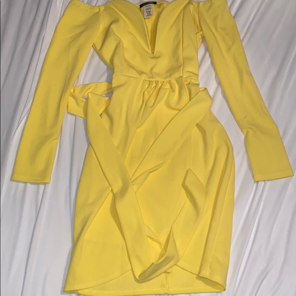 Midi Dress In Yellow Size Medium by Fashion Nova